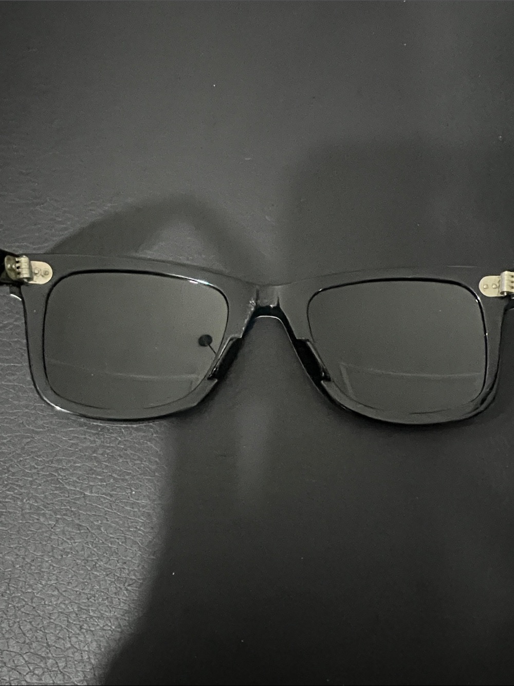 Ray-Ban RB2140 Wayfarers White Frame Sunglasses with Black Lenses - Picture 6 of 6